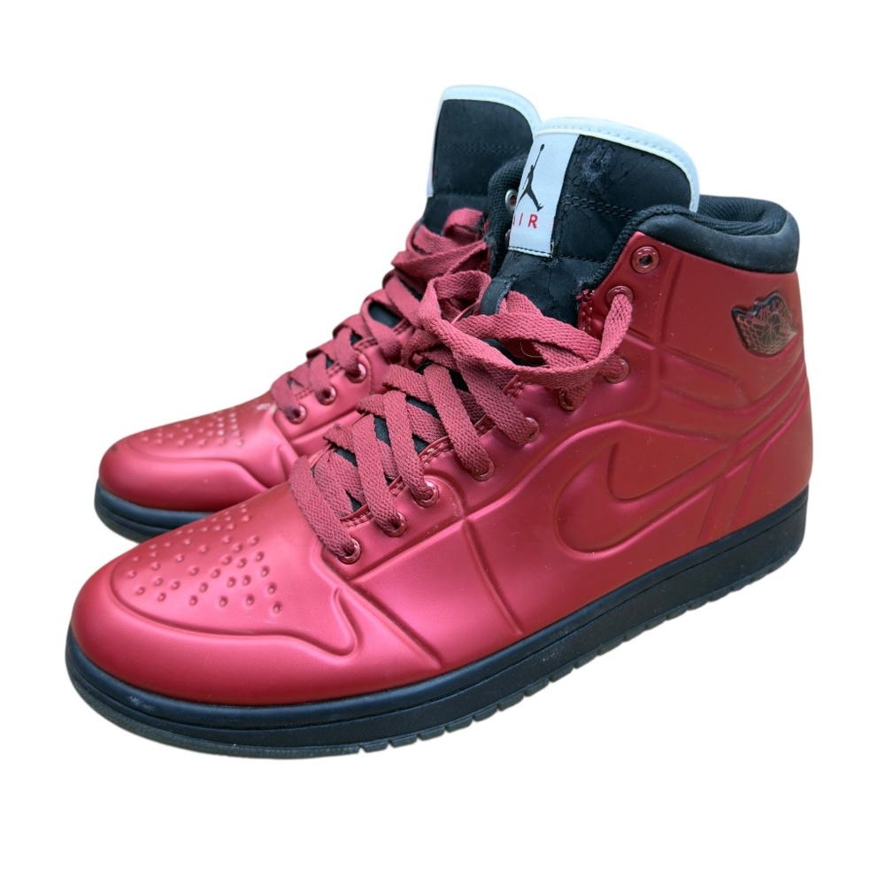 Nike Air Jordan Retro 1 Men size 10 Foamposite Anodized Red Cranberry 414823-601